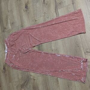 Pink Victoria Secrets Velvet PJ pants